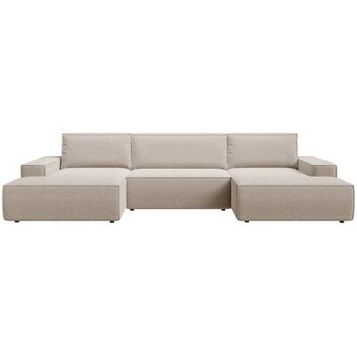 Vente-unique Beiges Texturiertes Ecksofa - Schlafsofa Vente-unique Beiges Texturiertes Ecksofa - Schlafsofa
