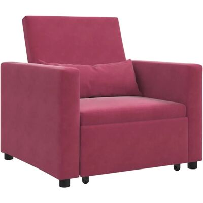 vidaXL Einzel-Schlafsofa mit Rädern Weinrot 90 x 165 x 87 cm Samt 42002702 vidaXL Einzel-Schlafsofa mit Rädern Weinrot 90 x 165 x 87 cm Samt 42002702