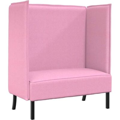 vidaXL Hoher Rücken Sofa 101cm Rosa Stoff 42010843 vidaXL Hoher Rücken Sofa 101cm Rosa Stoff 42010843