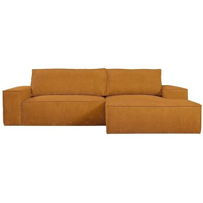 Vente-Unique Ecksofa Orange Samt - Sofa Vente-Unique Ecksofa Orange Samt - Sofa