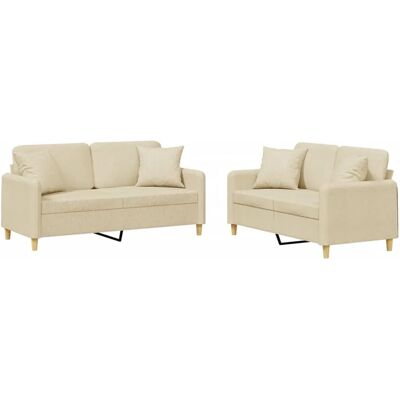 vidaXL 2-Tlg. Sofagarnitur Mit Kissen - Sofa set vidaXL 2-Tlg. Sofagarnitur Mit Kissen - Sofa set
