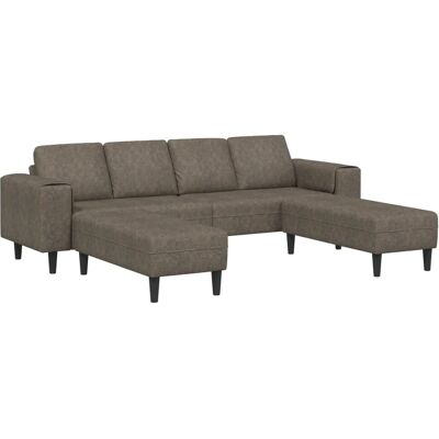 vidaXL Wohnzimmer Couch 3-Tlg Dunkelgrau 3335141 vidaXL Wohnzimmer Couch 3-Tlg Dunkelgrau 3335141