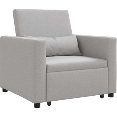 vidaXL Einzel-Schlafsofa mit Rädern Wolken-Grau 90 x 165 x 87 cm Stoff 42002694 vidaXL Einzel-Schlafsofa mit Rädern Wolken-Grau 90 x 165 x 87 cm Stoff 42002694