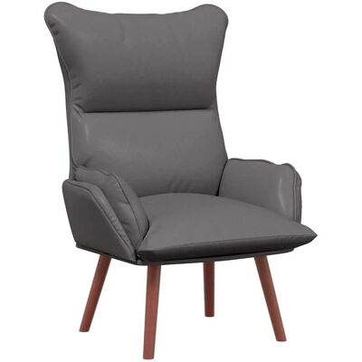 vidaXL Relaxsessel Grau 69 x 74 x 93 cm Kunstleder 42001859 vidaXL Relaxsessel Grau 69 x 74 x 93 cm Kunstleder 42001859