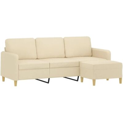 VIDAXL 3-Sitzer Sofa mit Hocker - Komfortabel und Modern VIDAXL 3-Sitzer Sofa mit Hocker - Komfortabel und Modern