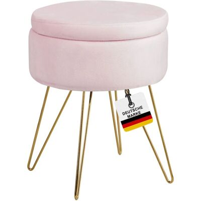 Albatros Hocker CANNES Samt Bezug Rosa Albatros Hocker CANNES Samt Bezug Rosa