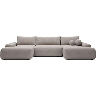 Vente-unique Schlafsofa Daviso Taupe 360 cm Vente-unique Schlafsofa Daviso Taupe 360 cm