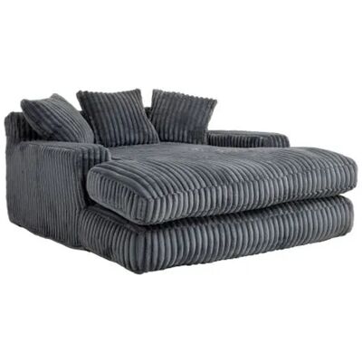 PXloue Stoffsofa Cord Bodensofa 125x155x63cm mit 3 Kissen Grau PXloue Stoffsofa Cord Bodensofa 125x155x63cm mit 3 Kissen Grau