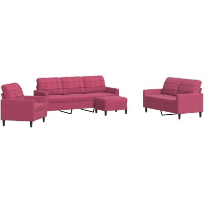 vidaXL Samtsofa 4-teilig - Wohnzimmermöbel vidaXL Samtsofa 4-teilig - Wohnzimmermöbel