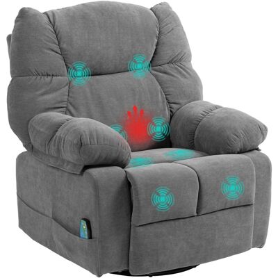 HOMCOM Massagesessel Polyester Schaumstoff 98L x 90B x 98H cm Dunkelgrau HOMCOM Massagesessel Polyester Schaumstoff 98L x 90B x 98H cm Dunkelgrau