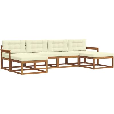vidaXL Sofa Set mit Kissen 16-Tlg Natur und Creme 3367953 vidaXL Sofa Set mit Kissen 16-Tlg Natur und Creme 3367953