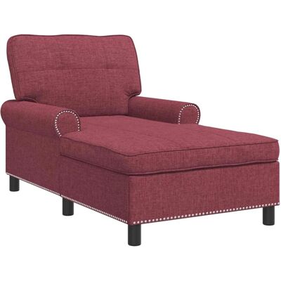 vidaXL Lounge-Liege mit Kissen Weinrot 91 x 157 x 91 cm Stoff 42022933 vidaXL Lounge-Liege mit Kissen Weinrot 91 x 157 x 91 cm Stoff 42022933