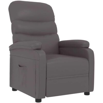 vidaXL Relaxsessel Grau Kunstleder 342689 vidaXL Relaxsessel Grau Kunstleder 342689