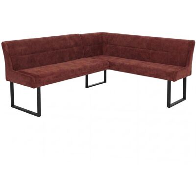 MCW Eckbank O81 Öko-Tex Chenille Stoff/Textil Metall 210x159cm Rot MCW Eckbank O81 Öko-Tex Chenille Stoff/Textil Metall 210x159cm Rot
