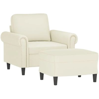 VIDAXL Sessel mit Hocker - Samt langlebig 60 cm VIDAXL Sessel mit Hocker - Samt langlebig 60 cm