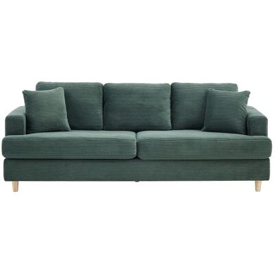 Vente-unique Sofa Ohne Schlafmöglichkeit Yocaba Grün 216 cm Vente-unique Sofa Ohne Schlafmöglichkeit Yocaba Grün 216 cm
