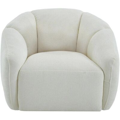 Vente-unique Sessel Mit Gerader Rückenlehne Nafeki Elfenbeinfarben 93 cm Vente-unique Sessel Mit Gerader Rückenlehne Nafeki Elfenbeinfarben 93 cm
