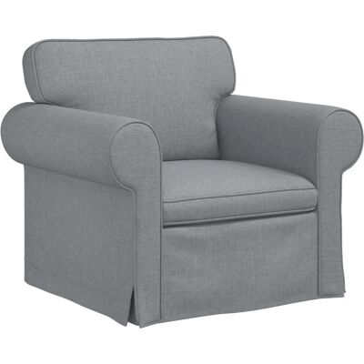 vidaXL Sofa Hellgrau 215 x 82 x 80 cm Stoff 42024292 vidaXL Sofa Hellgrau 215 x 82 x 80 cm Stoff 42024292