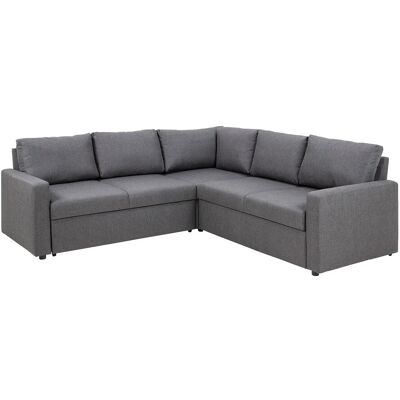 Ebuy24 Sacramento Graues Ecksofa mit Stauraum & Ausziehbett - Sofa Ebuy24 Sacramento Graues Ecksofa mit Stauraum & Ausziehbett - Sofa