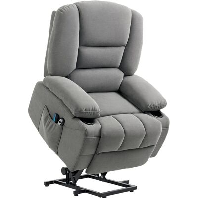 HOMCOM Fernsehsessel Polyester Schaumstoff Dunkelgrau 97L x 90B x 102H cm HOMCOM Fernsehsessel Polyester Schaumstoff Dunkelgrau 97L x 90B x 102H cm