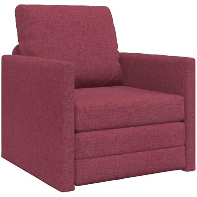 vidaXL Schlafsofa Weinrot 74 x 77 x 81 cm Stoff 4106624 vidaXL Schlafsofa Weinrot 74 x 77 x 81 cm Stoff 4106624