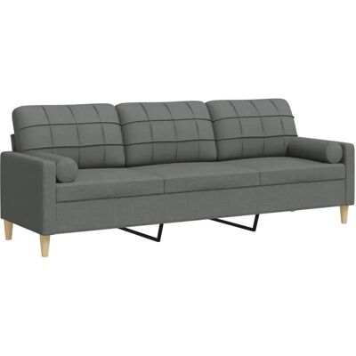 Vidaxl - 3-Sitzer Sofa - Dunkelgrau Stoff Vidaxl - 3-Sitzer Sofa - Dunkelgrau Stoff