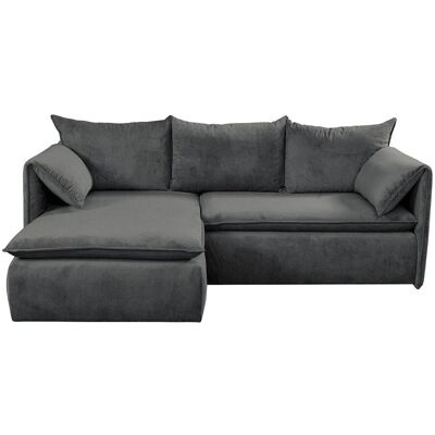 Vente-unique Schlafsofa Teodora Anthrazitgrau 230 cm Vente-unique Schlafsofa Teodora Anthrazitgrau 230 cm