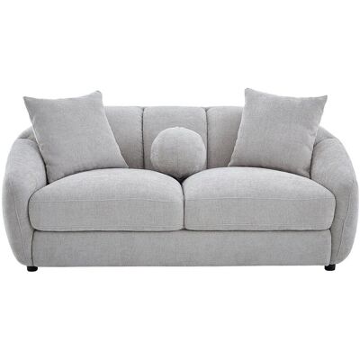 Vente-unique Sofa Ohne Schlafmöglichkeit Nafeki Hellgrau 182 cm Vente-unique Sofa Ohne Schlafmöglichkeit Nafeki Hellgrau 182 cm