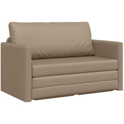 vidaXL Schlafsofa Cappuccino 124 x 71 x 78 cm Kunstleder 4106712 vidaXL Schlafsofa Cappuccino 124 x 71 x 78 cm Kunstleder 4106712