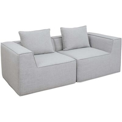 MCW 2er-Sofa/Zubehör Für Sofa O54 Modular Stoff/Textil 63x194x97cm Hellgrau MCW 2er-Sofa/Zubehör Für Sofa O54 Modular Stoff/Textil 63x194x97cm Hellgrau
