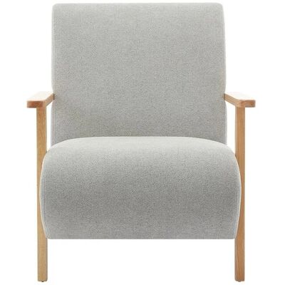 Vente-unique Sessel Mit Gerader Rückenlehne Julomo Grau 70 cm Vente-unique Sessel Mit Gerader Rückenlehne Julomo Grau 70 cm