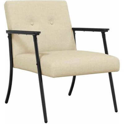 vidaXL Sessel Creme 59 x 75 x 78 cm Stoff 42017696 vidaXL Sessel Creme 59 x 75 x 78 cm Stoff 42017696