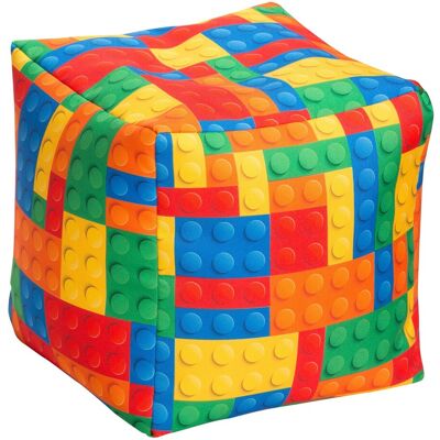 Sitting Point Hocker Cube Bricks 60, Bunt Sitting Point Hocker Cube Bricks 60, Bunt