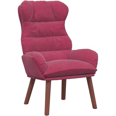 vidaXL Relaxsessel Weinrot 69 x 74 x 93 cm Samt 42001892 vidaXL Relaxsessel Weinrot 69 x 74 x 93 cm Samt 42001892
