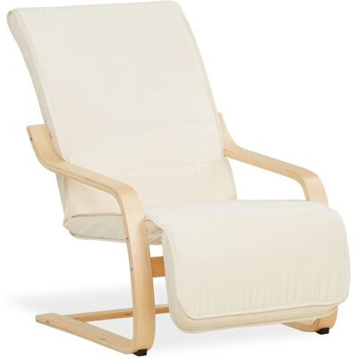 Homestyle4u Relaxsessel mit Fußstütze in Beige 2406 Homestyle4u Relaxsessel mit Fußstütze in Beige 2406