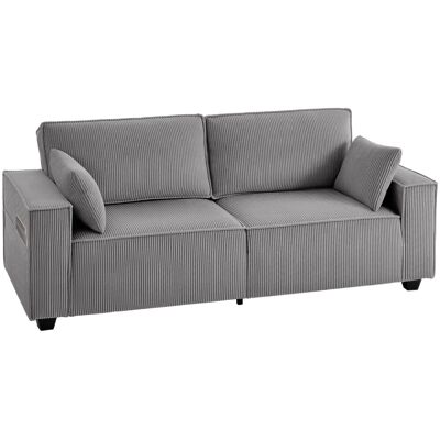 HOMCOM 3-Sitzer Sofa 218L x 79B x 91H cm HOMCOM 3-Sitzer Sofa 218L x 79B x 91H cm