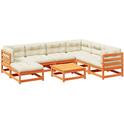 vidaXL 8-Teiliges Garten-Sofagarnitur - Modulares Outdoor-Mobiliar vidaXL 8-Teiliges Garten-Sofagarnitur - Modulares Outdoor-Mobiliar