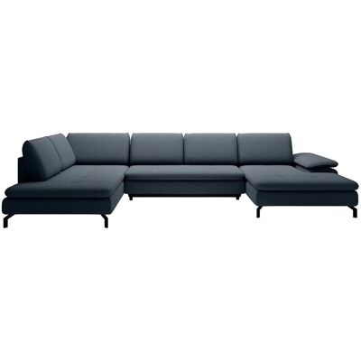 Vente-unique Schlafsofa Archibald Blau 347 cm Vente-unique Schlafsofa Archibald Blau 347 cm
