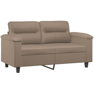 vidaXL - 2-Sitzer Cappuccino Kunstleder Sofa - Sofa vidaXL - 2-Sitzer Cappuccino Kunstleder Sofa - Sofa