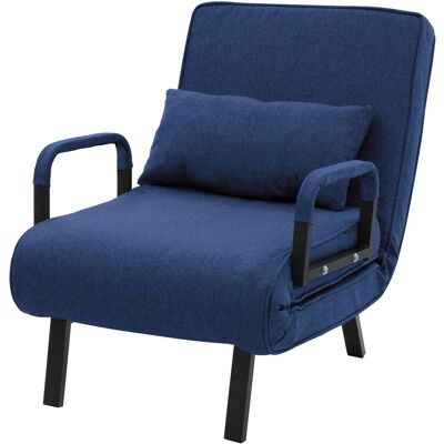 ML-Design Schlafsessel mit Bettfunktion Blau 3in1 Bettsessel Klappbar 186x60 cm mit Stahlrahmen & Chenille ML-Design Schlafsessel mit Bettfunktion Blau 3in1 Bettsessel Klappbar 186x60 cm mit Stahlrahmen & Chenille