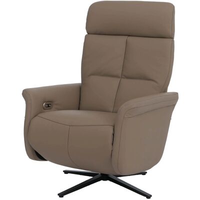 MCW Relaxsessel L10 Liegefunktion Drehbar Elektrisch Verstellbar Voll-Leder Taupe MCW Relaxsessel L10 Liegefunktion Drehbar Elektrisch Verstellbar Voll-Leder Taupe