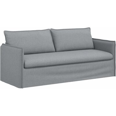 vidaXL Sofa Hellgrau 196 x 82 x 85 cm Stoff 42024525 vidaXL Sofa Hellgrau 196 x 82 x 85 cm Stoff 42024525