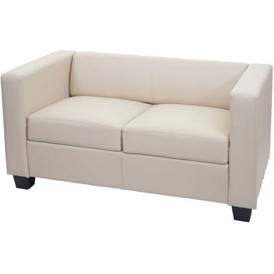 MCW 2er Sofa Lille Kunstleder Creme MCW 2er Sofa Lille Kunstleder Creme