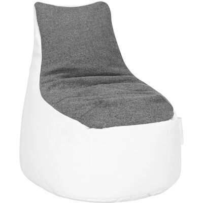 Mömax Sitzsack Cortona in Grau/Weiß Mömax Sitzsack Cortona in Grau/Weiß