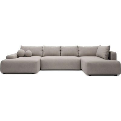 Vente-unique Schlafsofa Daviso Taupe 360 cm Vente-unique Schlafsofa Daviso Taupe 360 cm