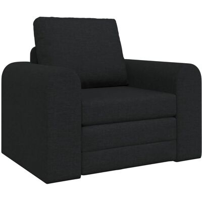 vidaXL Klappsofa Bett Schwarz 98 x 71 x 83 cm Stoff 42030502 vidaXL Klappsofa Bett Schwarz 98 x 71 x 83 cm Stoff 42030502