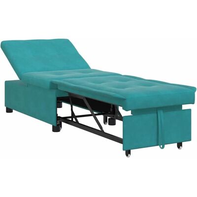 vidaXL Schlafsofa Türkis 194 x 67 x 82 cm Samt 42008603 vidaXL Schlafsofa Türkis 194 x 67 x 82 cm Samt 42008603