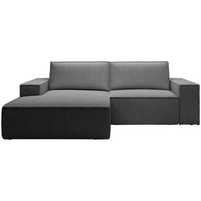 Vente-unique Schlafsofa Amelia Anthrazitgrau 240 cm Vente-unique Schlafsofa Amelia Anthrazitgrau 240 cm
