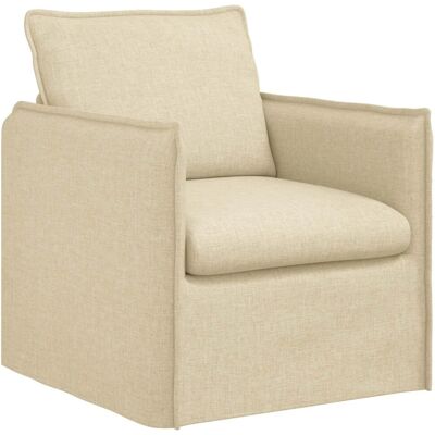 vidaXL Sofa Creme 195 x 82 x 85 cm Stoff 42024509 vidaXL Sofa Creme 195 x 82 x 85 cm Stoff 42024509