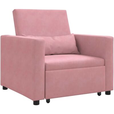 vidaXL Einzel-Schlafsofa mit Rädern Hellrosa 90 x 165 x 87 cm Samt 42002701 vidaXL Einzel-Schlafsofa mit Rädern Hellrosa 90 x 165 x 87 cm Samt 42002701